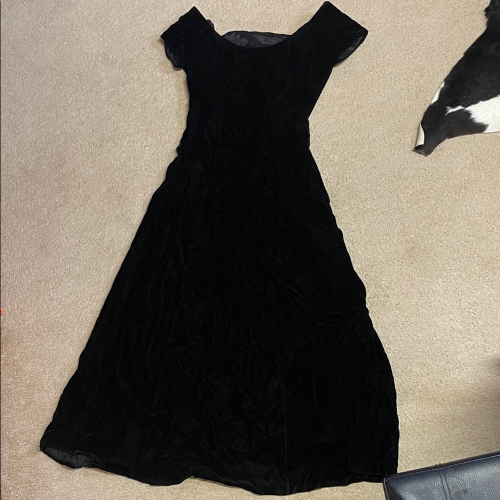 Jordan Classic Black Vintage Velvet Dress